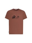 ICEBREAKER Mens Mer Core SS Tee Canoe Companions, Carob velikost: L