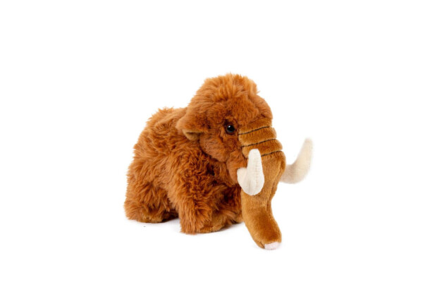 Mamut plyš 10x17cm hnědý 0m+