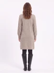HOSH Dámské úpletové šaty Rona taupe Velikost: XL/XXL