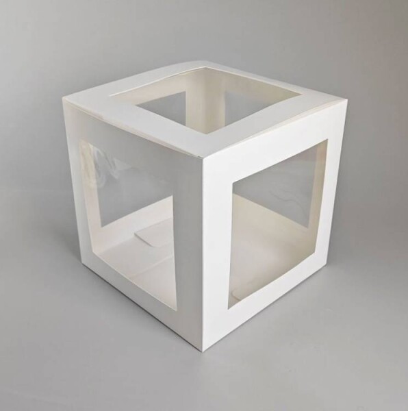 Dortisimo Dortový box na dorty s 5 okny (25 x 25 x 25 cm)