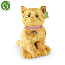 Plyšová kočka hnědá 25 cm ECO-FRIENDLY