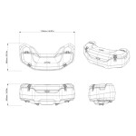 Zadní plastový box LinQ 139l na Can-Am Outlander Max G3/G3L