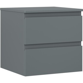 MEXEN/S - Orio koupelnová skříňka pod umyvadlo 50 cm s deskou, 2 zásuvky, grafit mat 91A10-05047-2-BFFC66
