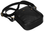 Pánské kabelky [DH] Kožená taška PTN 8023 NDM BLACK jedna velikost