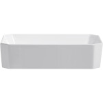 CERANO - Umyvadlo keramické Liberto - na desku - bílá lesklá - 50x36,5 CER-477002
