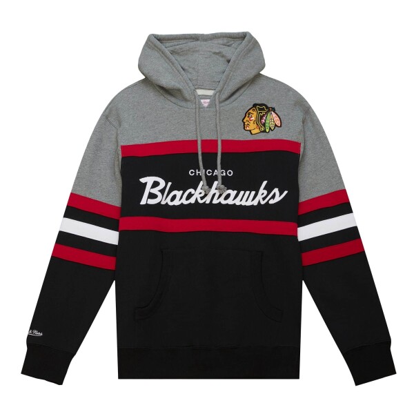 Mitchell & Ness Pánská mikina Chicago Blackhawks NHL Head Coach Hoodie Velikost: S