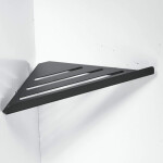 CERANO - Nástěnná koupelnová polička Alto - černá matná - 30x19 CER-479833