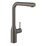 GROHE - Essence Dřezová baterie s výsuvnou sprškou, kartáčovaný tmavý grafit 30270AL0