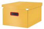 Leitz ClickStore Cosy M (A4) teplá žlutá / Úložná krabice s víkem / karton / 281 × 200 × 370 mm (53480019)