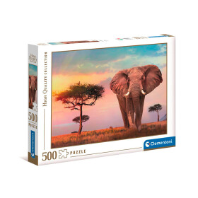 Clementoni Puzzle - Africký západ slunce, 500 dílků - Rossi