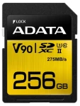 ADATA SDXC 256GB / UHS-II / U3 / R: 275MBs / W: 155MBs / vhodné pro 4K (ASDX256GUII3CL10-C)
