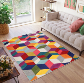 DumDekorace Stylový koberec s geometrickým vzorem SALSA Šírka: 140 cm | Dĺžka: 190 cm