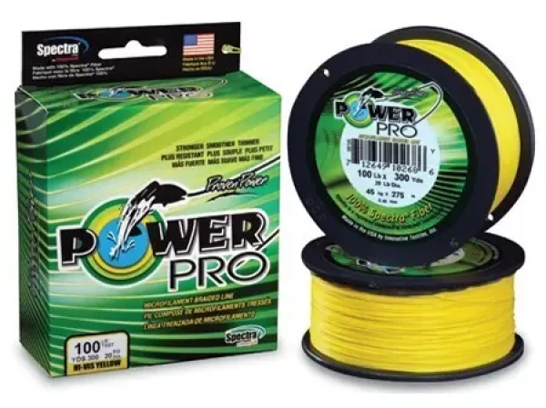 Shimano Šňůra PowerPro Braided Line Hi-Vis Yellow 135m 0,13mm 8kg (PPBI13513Y)
