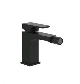 VILLEROY & BOCH - Architectura Square Bidetová baterie s výpustí, AquaSmart, matná černá TVB125001000K5