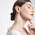 Náušnice s 11 mm perlou Erika, Bílá