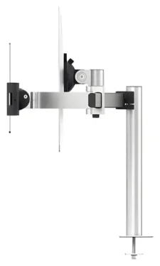 Durable PRO s průchodkou stříbrná / Držák monitoru a tabletu / VESA 75-100 mm / 21-34" do 8 kg / tablet 7-13" (508823)