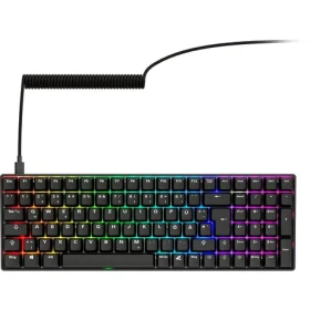 Sharkoon Skiller SGK50 S2 PBT černá / herní klávesnice / mechanická / Gateron G 3 Pro 3.0 Yellow / USB / 1.5m / DE (4044951040872)