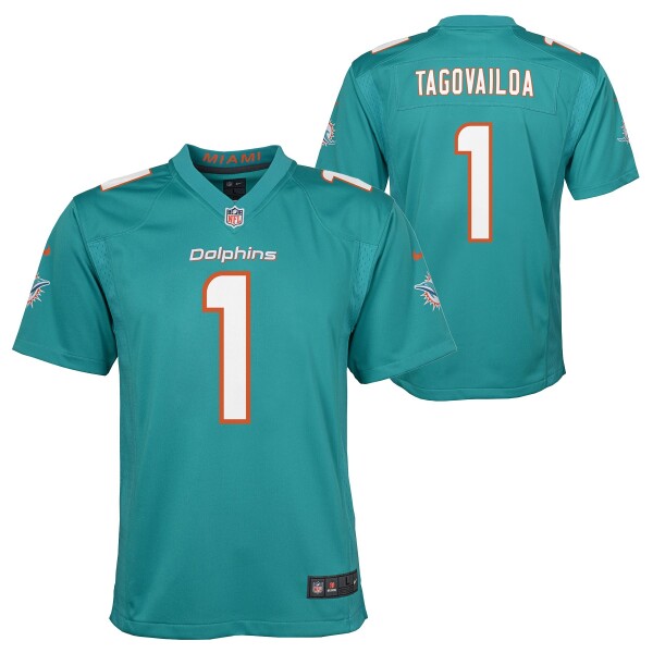 Nike Dětský dres Miami Dolphins NFL Tua Tagovailoa #1 Game Aqua (YOUTH)