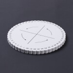 Kumihimo disk - pěnový - bílý - ∅ 150 mm - 1 ks