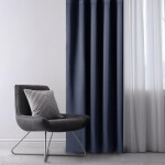 Zatěmňovací závěs blackout RESTILO indigo 140 x 245 cm 1 ks