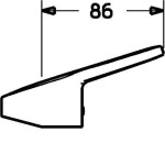 HANSA - Prado Ovládací páka, chrom 01580073