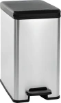 Curver Slim Bin 25 stříbrná / Odpadkový koš / 25 l / pedálový (213300)