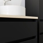 Mereo Opto, koupelnová skříňka 60 cm, černá CN940SN