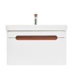 Koupelnová skříňka s umyvadlem a baterií SAT Fusion 77,5x43x45 cm bílá matná mat SATFUSION80WUBA SATFUSION80WUBA