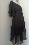 Dámské šifónové šaty S161 černé - Stylove M-38