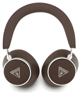 Guess PU Saffiano Triangle Logo hnědá / Bezdrátová sluchátka / ENC / do uší (57983127166)