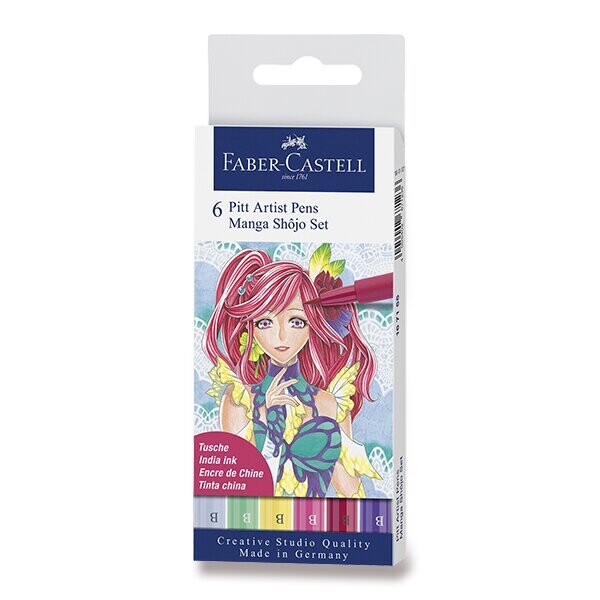 Faber - Castell Popisovač Pitt Artist Pen Manga Shojo 2 6 ks