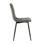 Jídelní židle, šedá, sametová látka, CT-281 GREY4