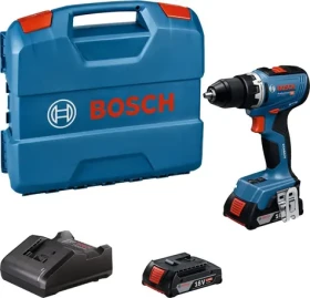 BOSCH GSR 18V-65 Professional / Aku vrtací šroubovák / 18V / 63 Nm / 2x 2,0 Ah / kufr (06019N3000)