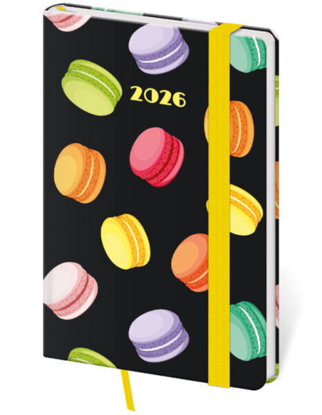 Týdenní diář 2026 Helma kapesní - Vario Macarons s gumičkou