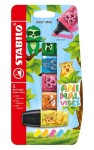 Zvýrazňovač STABILO BOSS MINI Animal Vibes 5ks - neonové barvy