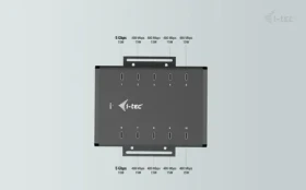 I-tec USB-C/USB-A Metal Charging + Data HUB / USB hub / 10× USB-C / 15 W/port / 180 W (CACHRGHUB10C)