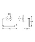 GROHE - QuickFix Start Cosmopolitan Držák toaletního papíru, chrom 41165000