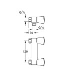 GROHE - Costa S Sprchová kohoutková baterie, rozteč 120 mm, chrom 26319001