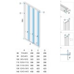 REA Sprchové dveře Alex 100 REA-K0546