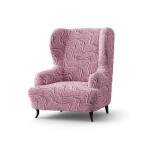 Bielastické potahy BRILLANTE bordó křeslo ušák (š. 60 - 110 cm)