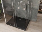MEXEN/S - OMEGA sprchový kout 3-stěnný 100x90, transparent, chrom + vanička včetně sifonu 825-100-090-01-00-3s-4070