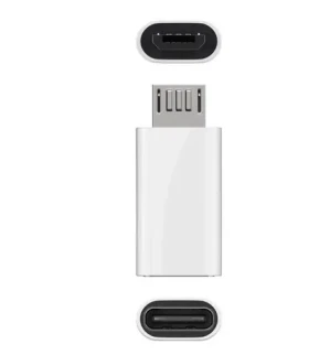 MicroConnect adaptér USB-C (F) - microUSB B (M) bílá (USBMICROUSBC)
