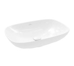 VILLEROY & BOCH - Loop&Friends Umyvadlo na desku, 62x42 cm, bez přepadu, CeramicPlus, Stone White 4A5001RW