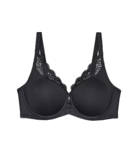 Dámská podprsenka Amourette W01 - BLACK - černá 0004 - TRIUMPH BLACK 90C