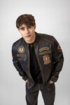 Pánská Kožená Bunda Imperion Flight Pilot Brixton Černá Rub Off Velikost: XS