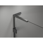 MEXEN/S - Lunar-F L sprchový kout skládací dveře pravá 70 x 70, transparent, grafit kartáčovaná 836L-070-070-66-00-P