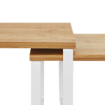 Polička, bambus, bílá, AUK-E1002 WT