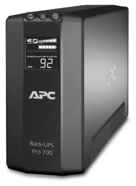APC Back-UPS RS 700 LCD černá / Záložní zdroj / 420 W / Master Control / 6 zásuvek / 2x RJ-45 (BR700G)