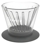 Brewista Smart Dripper Flat V / Dripper / skleněný / dvoustěnný