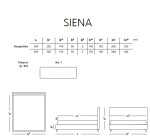 Materasso Čalouněná postel SIENA boxspring ROZMĚR: 2x (90x200) cm - boxspring,šedá